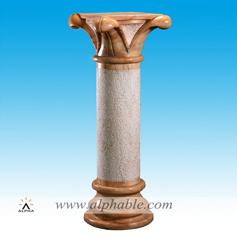 Classic sunset red marble pedestal SP-022