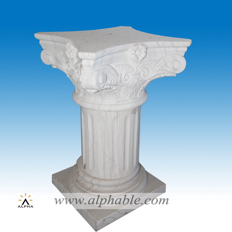 Popular design white marble pedestal SP-025