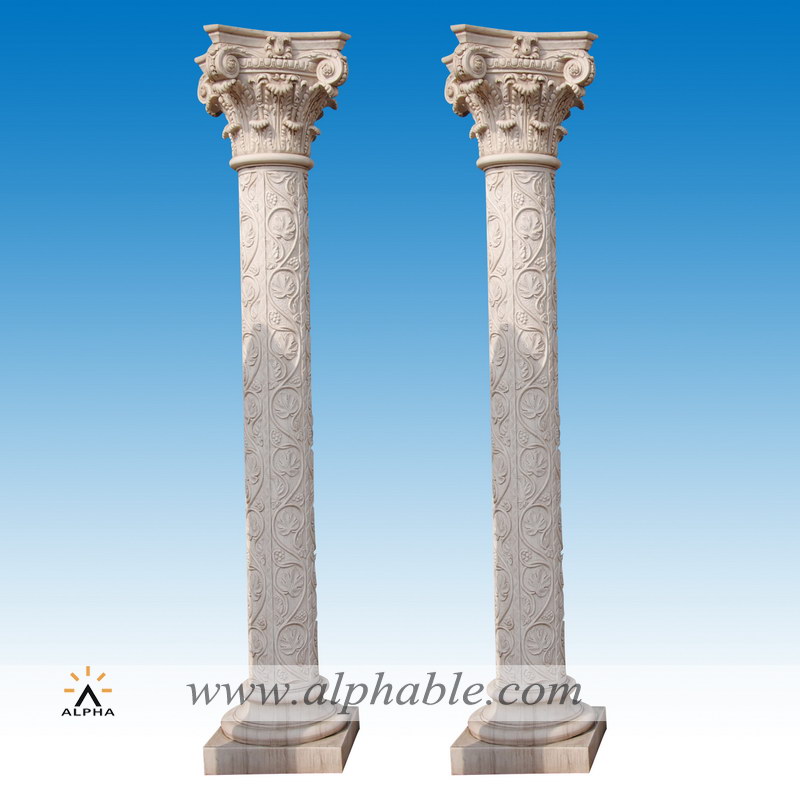 Delicate building stone columns SP-067