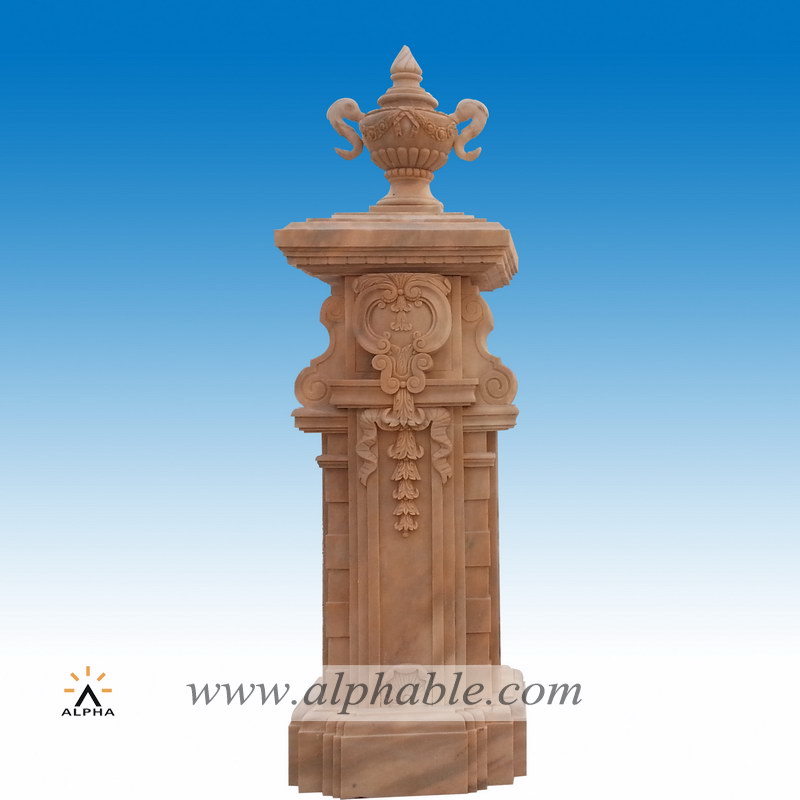 Square marble gate pillar SP-075