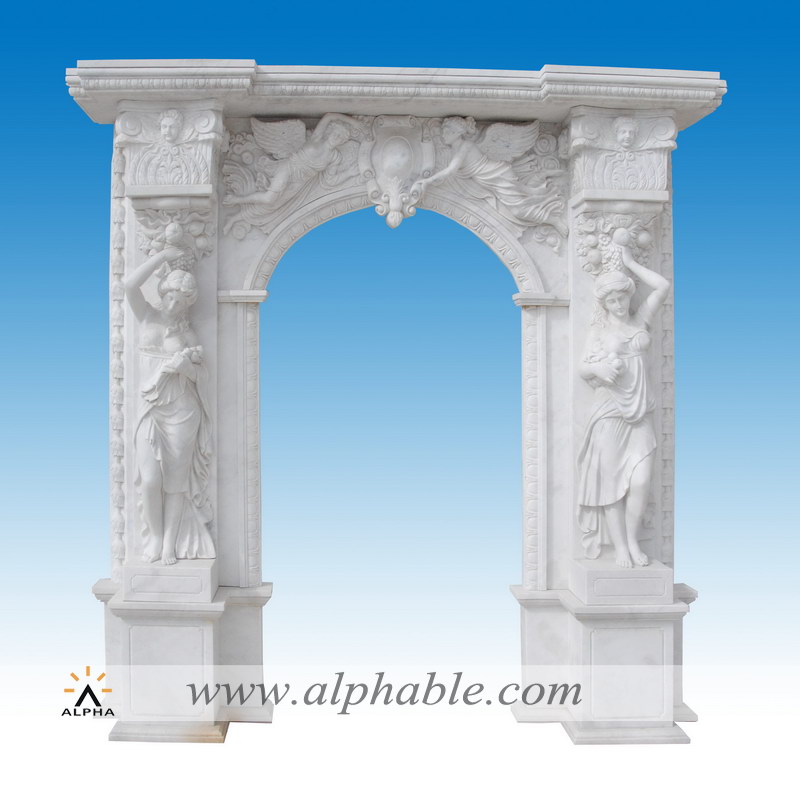 White marble door frame SFD-018