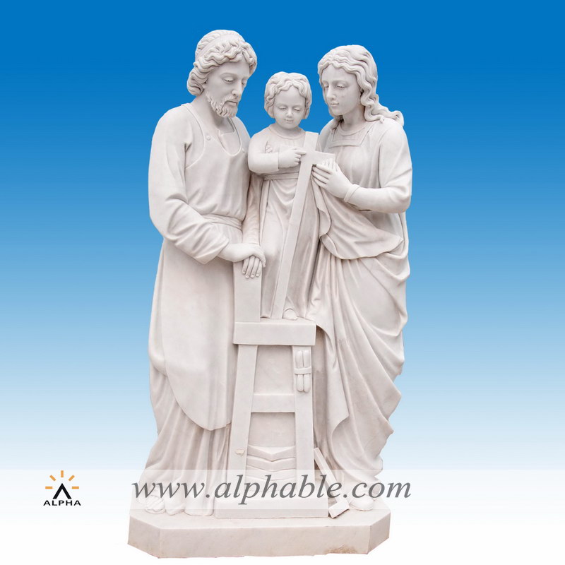 Marble holy family statue SS-344