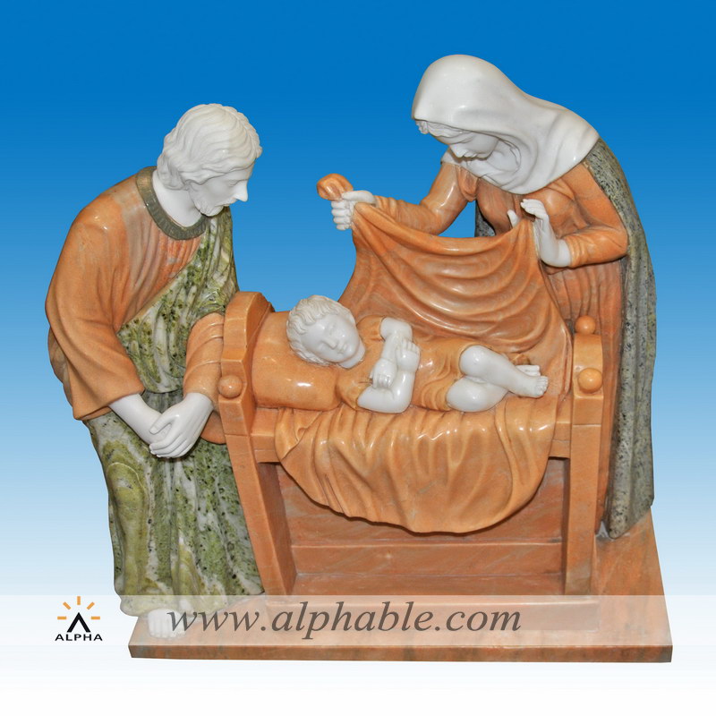 Christian holy family sculpture SS-374