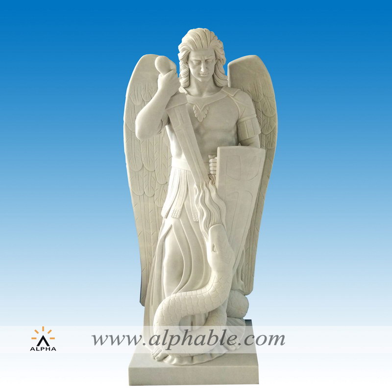 Marble St Michael statue SS-385