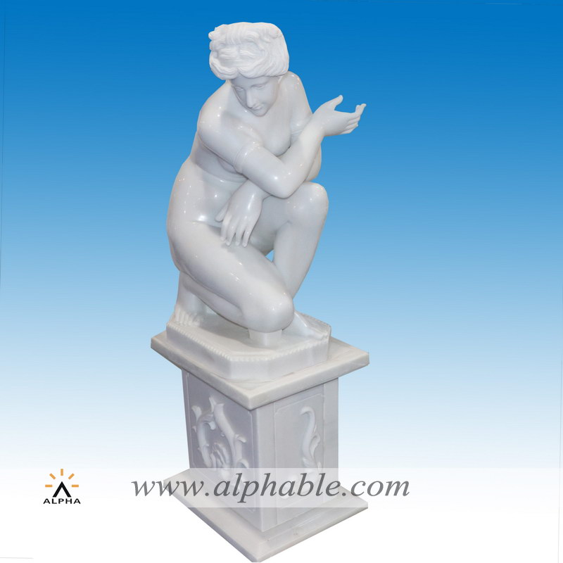 Marble Greek nude sculpture SS-381