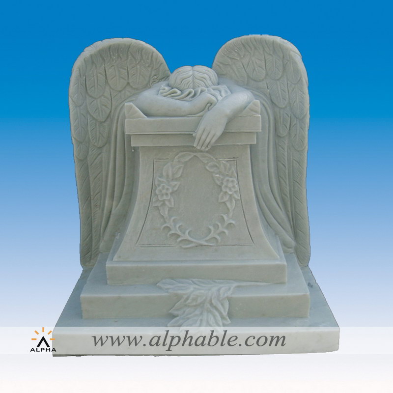 Marble weeping angel statue SS-003