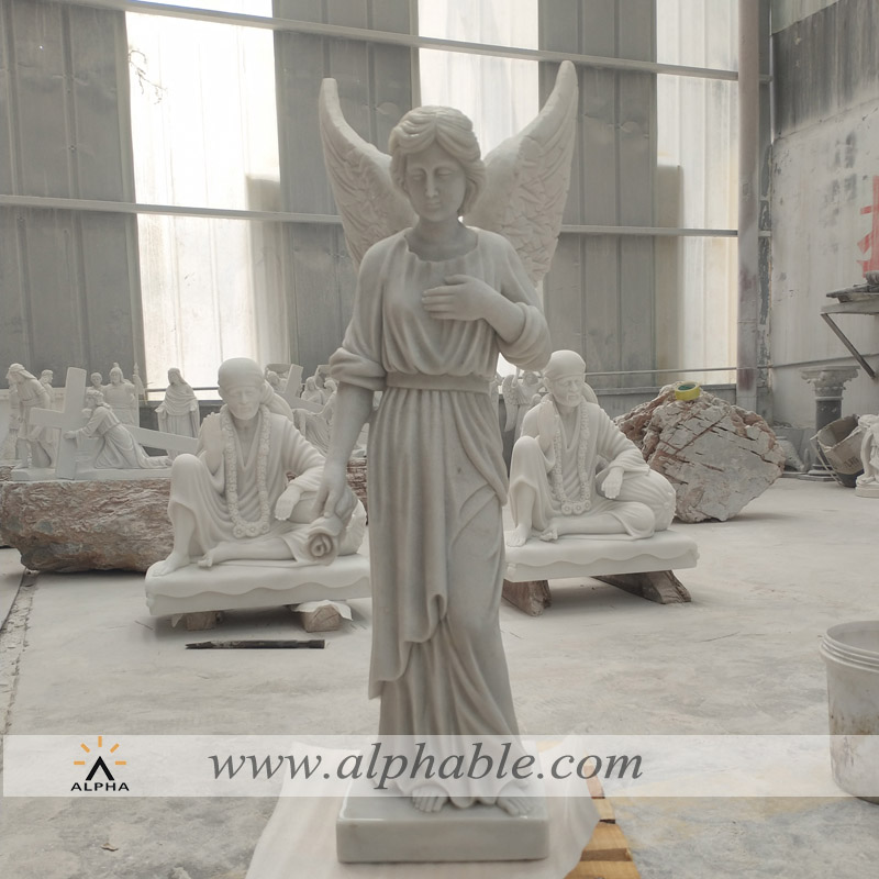Marble angel statues for graves