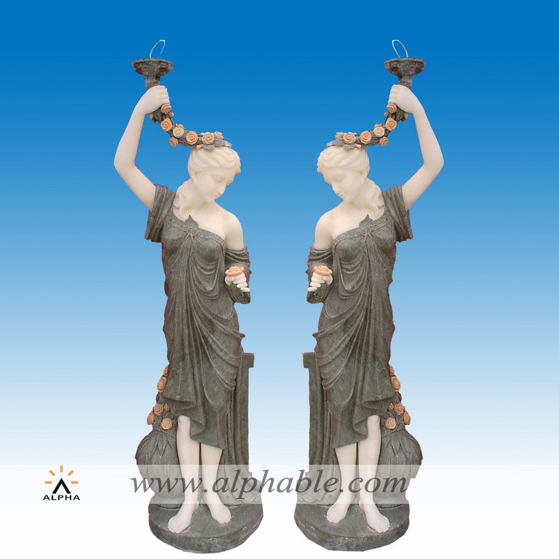 Marble statue lamp sculpture SS-090