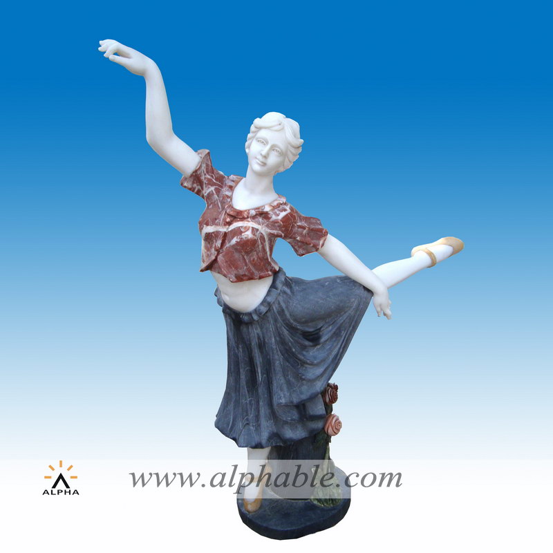 Marble female dancer statue SS-119