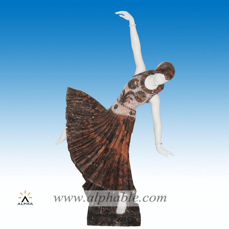 Marble dancing girl statue SS-312