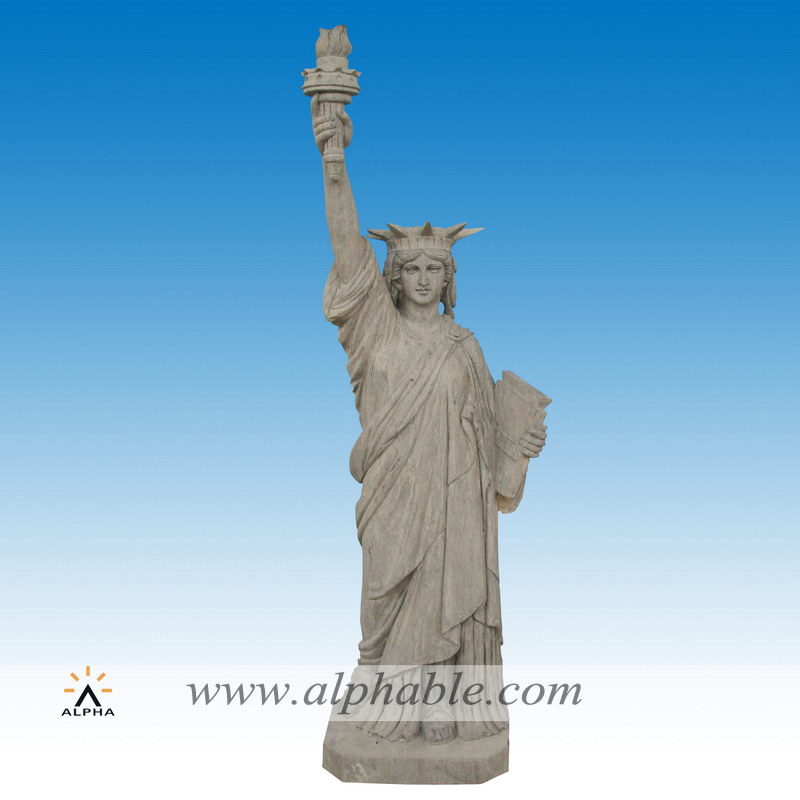 Marble lady liberty statue SS-387