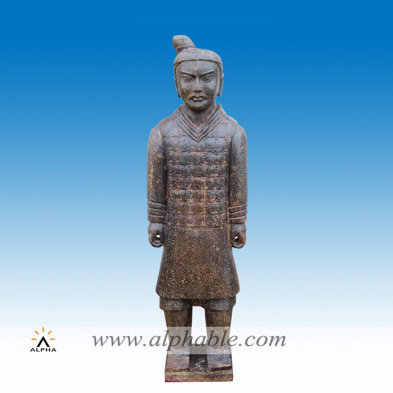 Marble Qin warrior statue SS-046