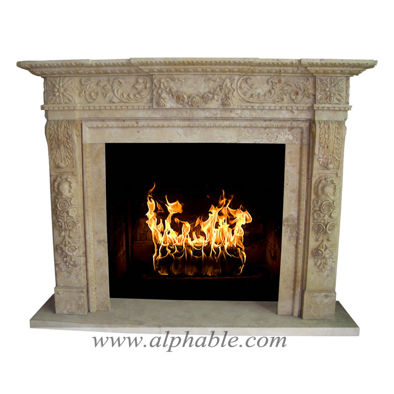 Real stone fireplace SF-020