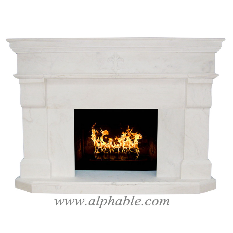 Stone and marble fireplace SF-038