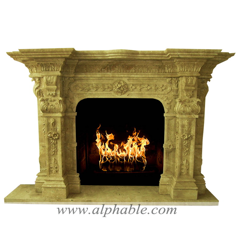 Travertine Fireplace SF-061