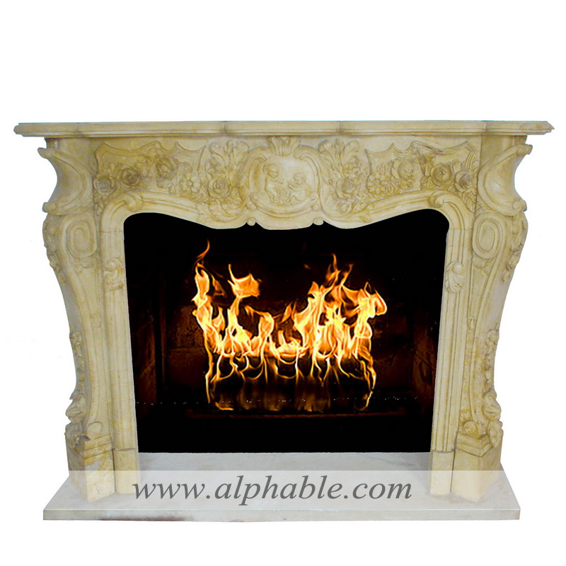 Marble fire surround and hearth SF-109