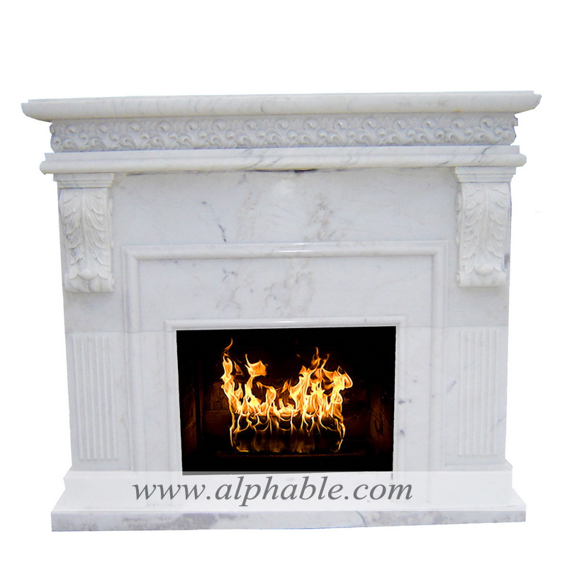 Carved marble fireplace SF-162