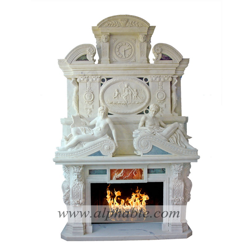 Luxury stone fireplace overmantel SF-177