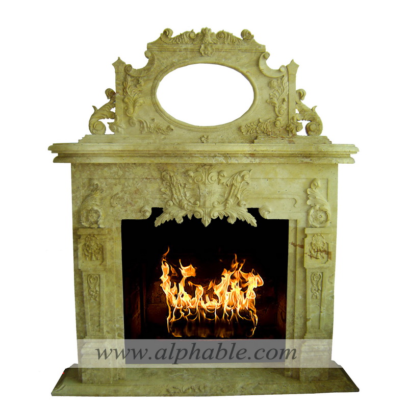 Over mantel with mirror frame SF-226