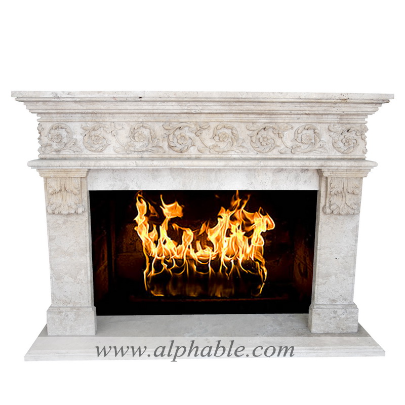 Marble antique fireplace mantel SF-235