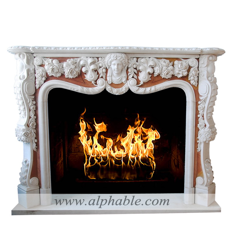 Marble mantel surrounds SF-244