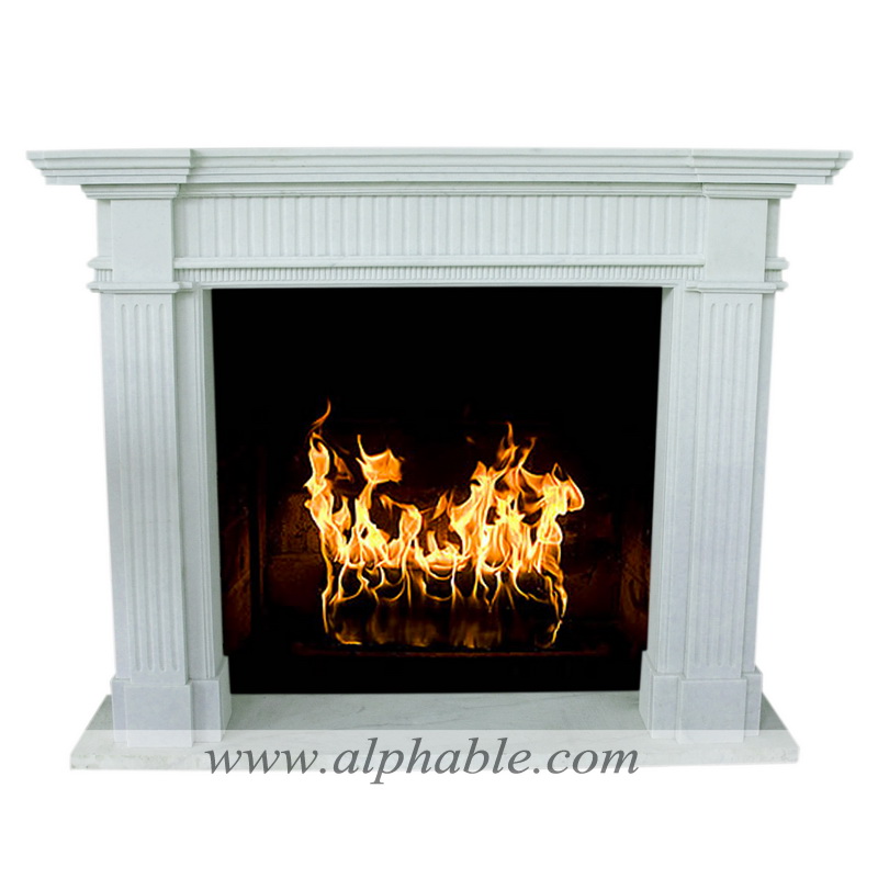 Marble contemporary fireplace mantel SF-288