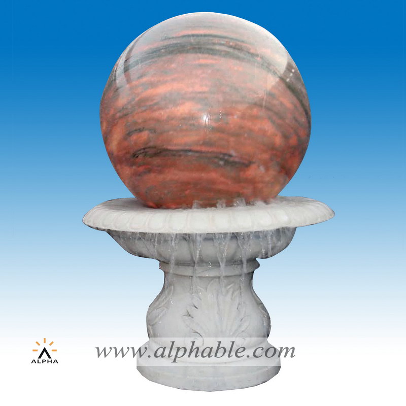 Marble sphere water feature SZF-004