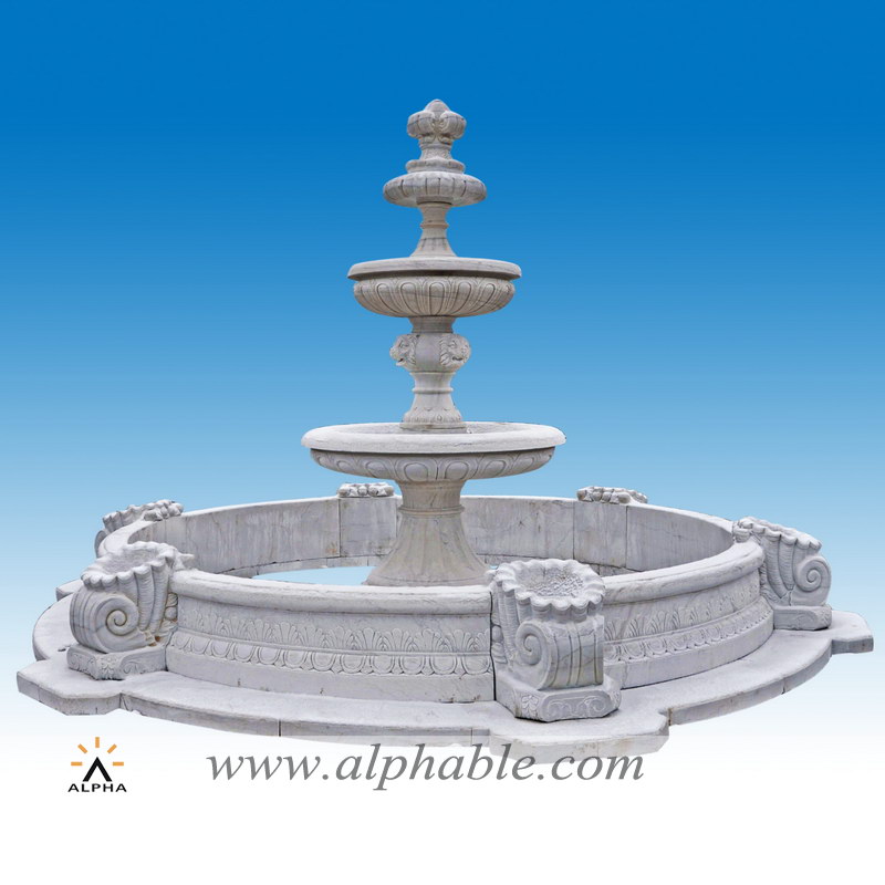Marble outdoor water fountains for sale SZF-074