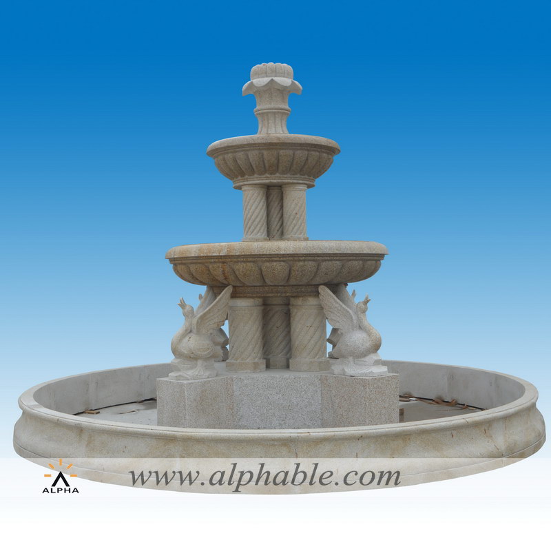 Carved granite giant landscape fountain SZF-098
