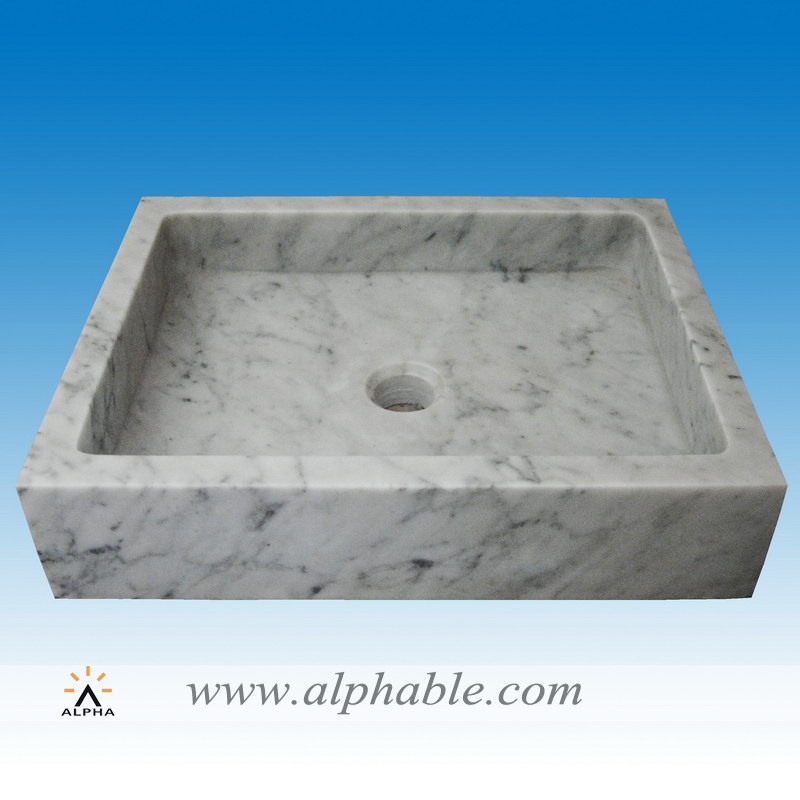 Carrara marble vessel sink SK-041