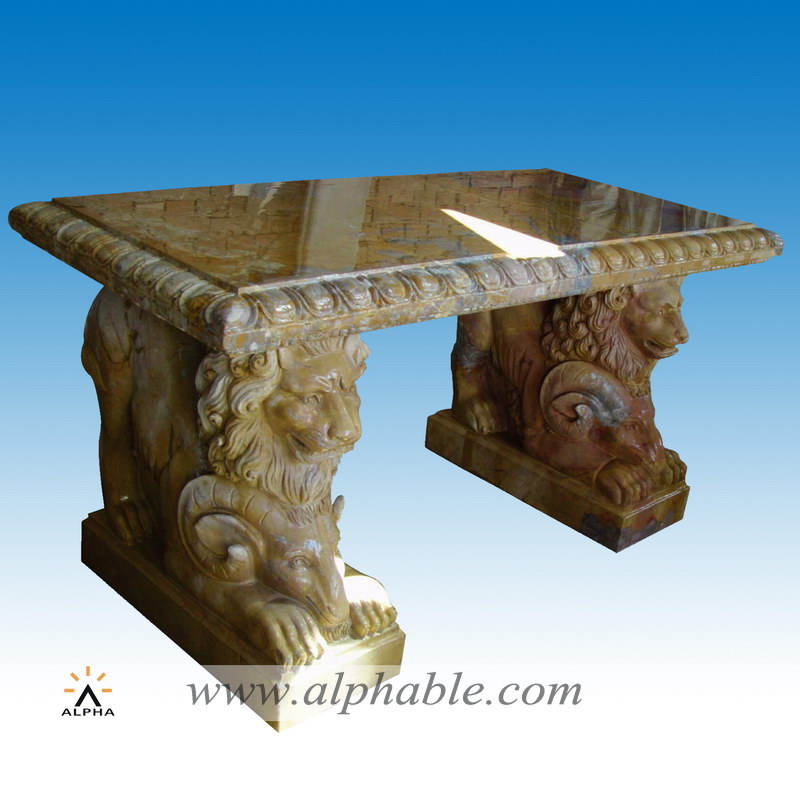 Outdoor marble bench STB-013