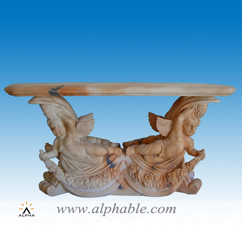 Marble angel sculpture table STB-025