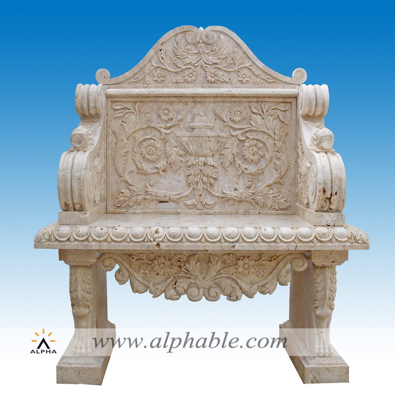 Carved stone chair sculpture STB-034
