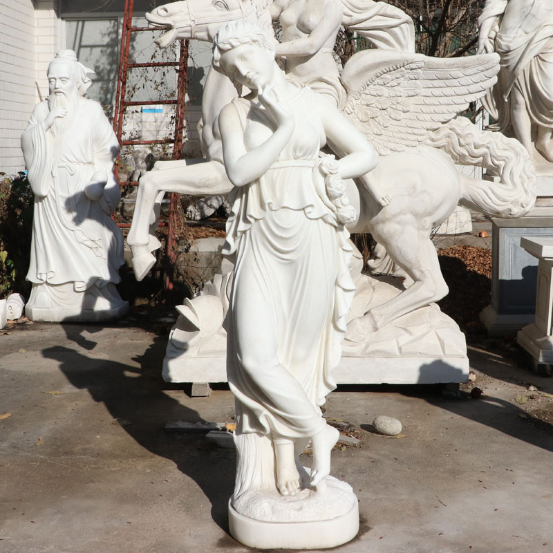 150cm high white marble lady statue IMG_7210