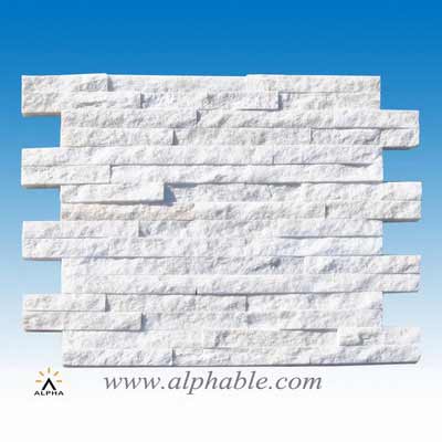 White quartz white stone veneer CLT-005