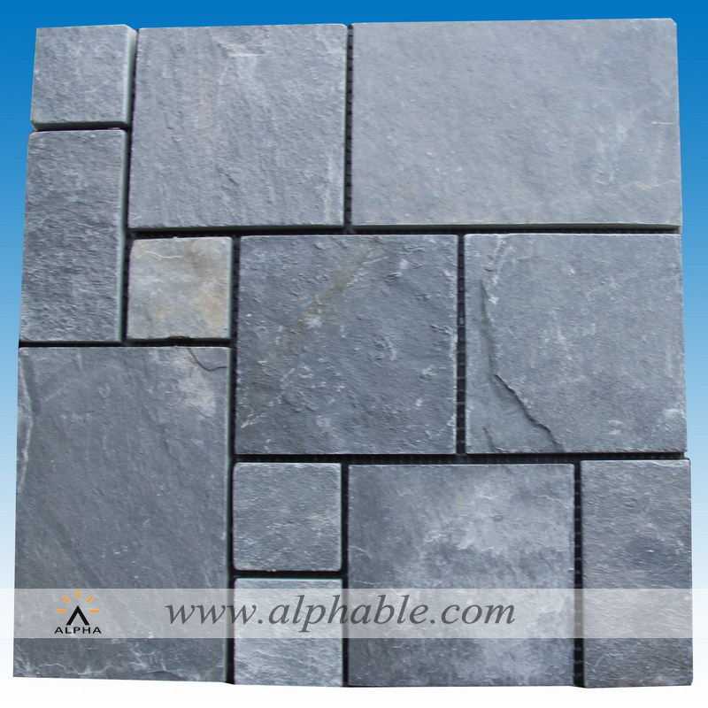 Black slate mosaic tile MSC-004
