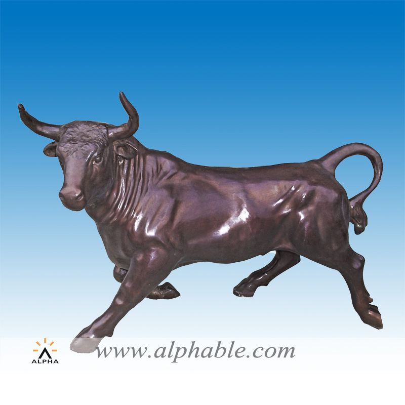 Bronze bull statue CA-007, CA-007