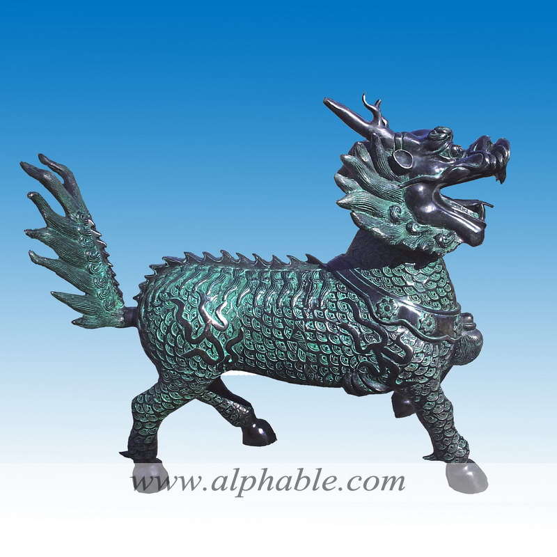 Bronze Chinese guardian lions CA-009, CA-009