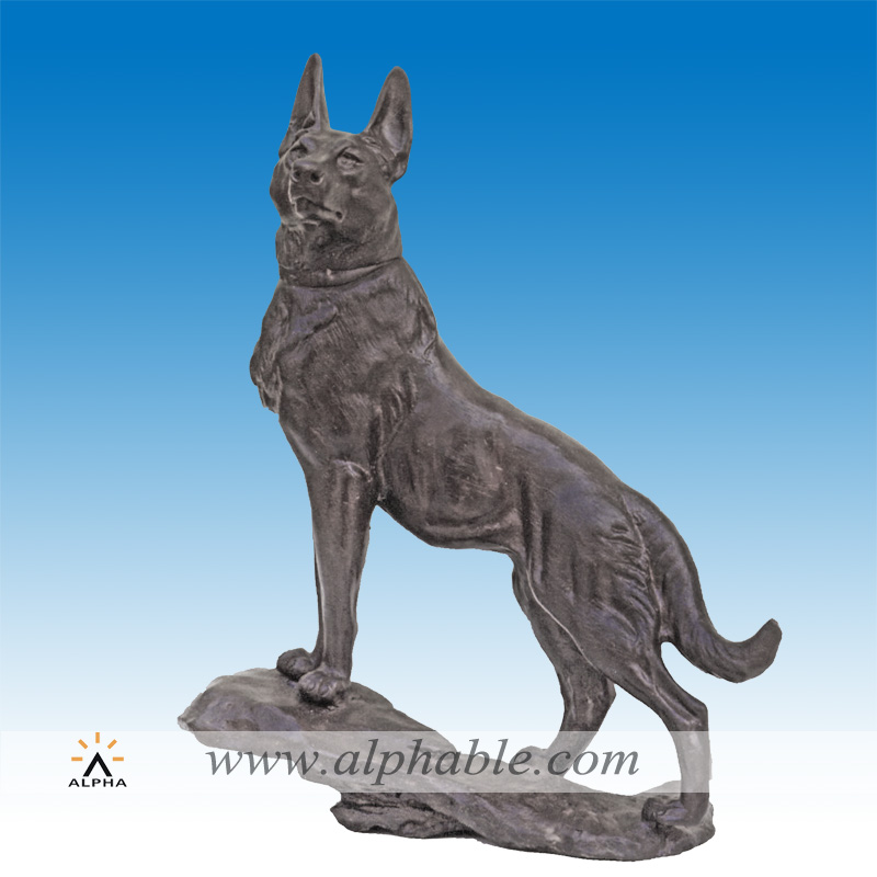 Bronze wolf sculpture CA-010, CA-010