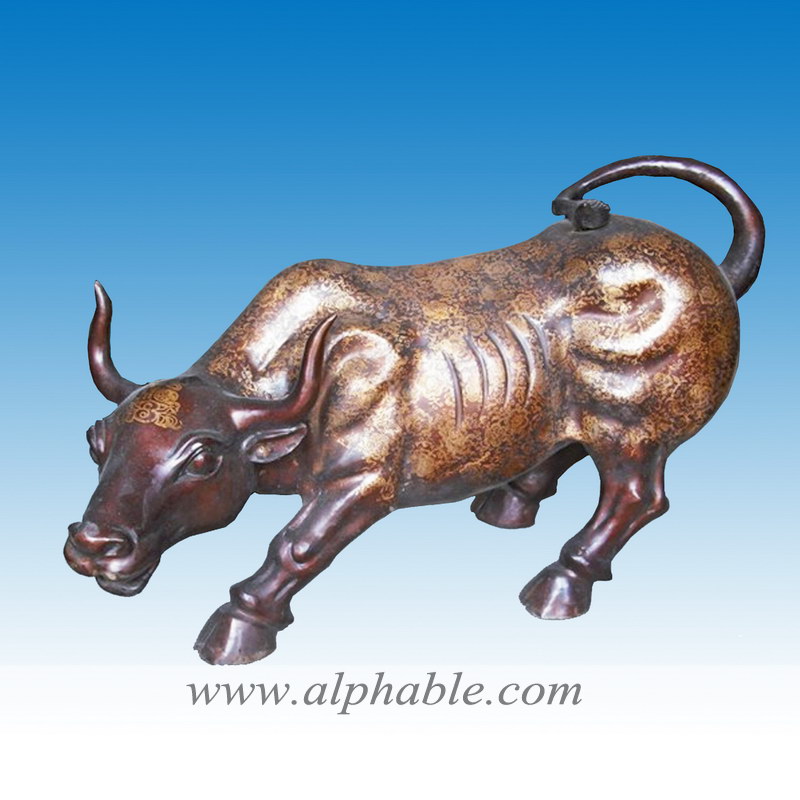 Bronze small bull statue CA-014, CA-014