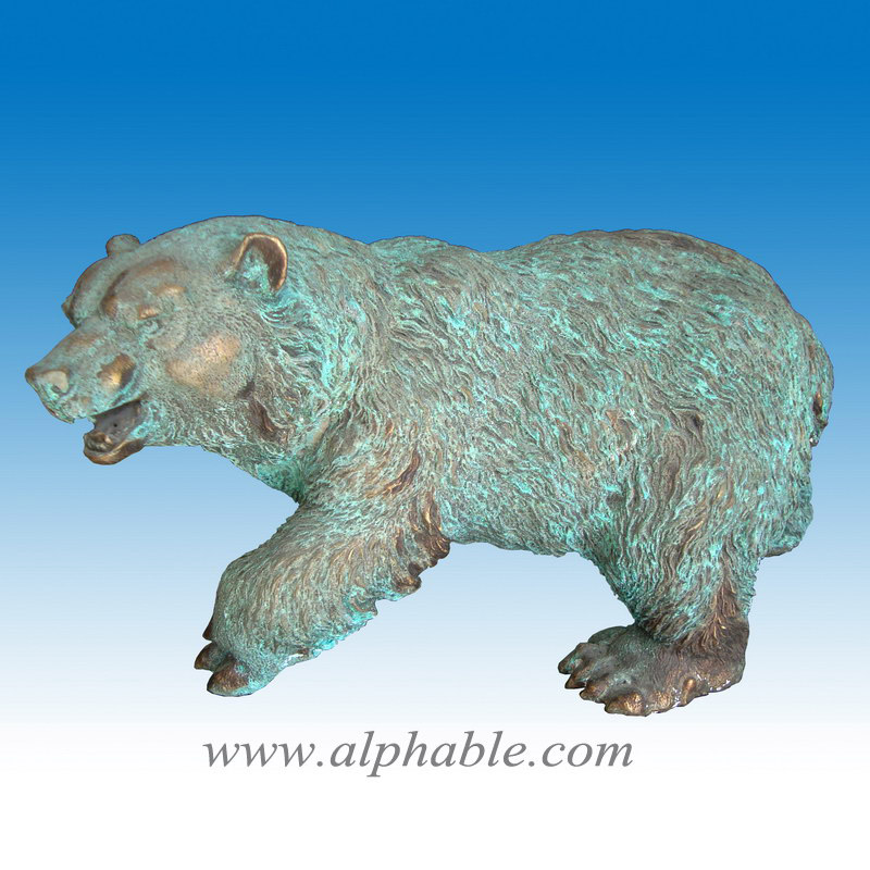 Vintage bronze bear sculpture CA-020, Vintage bronze bear sculpture CA-020