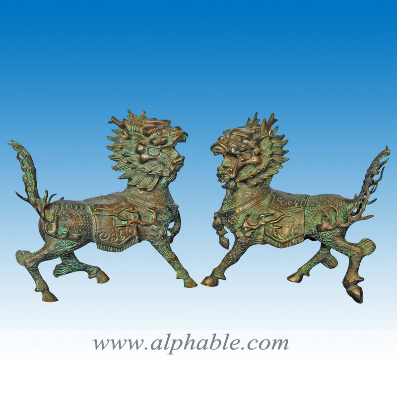 Chinese bronze lion dragon sculpture CA-028, CA-028