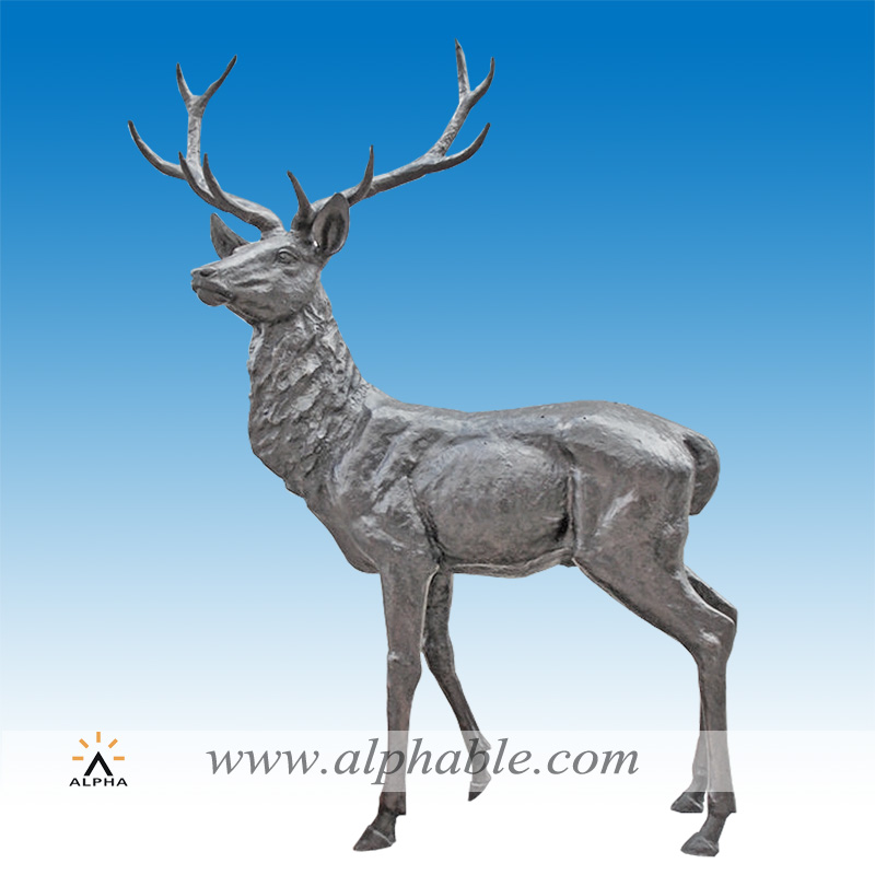 Life size garden bronze deer sculpture CA-033, CA-033
