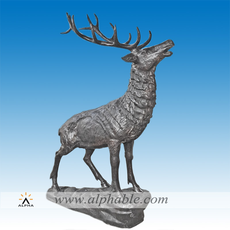 Outdoor bronze giant stag sculpture CA-034, Outdoor bronze giant stag sculpture CA-034