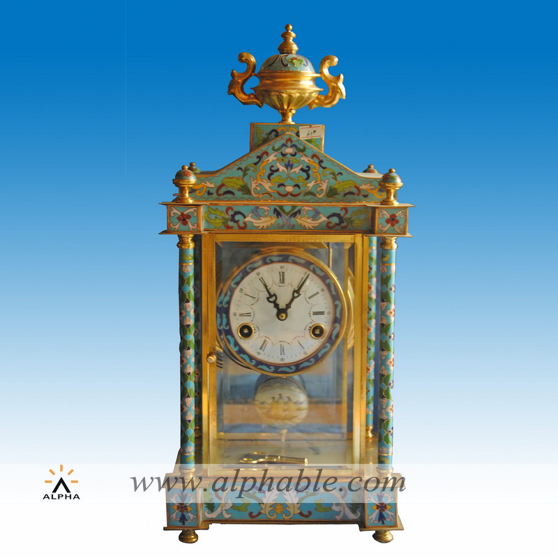 Copper art deco clock, Copper art deco clock