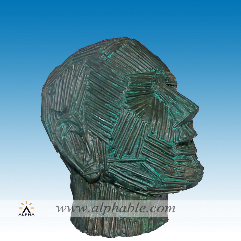 Bronze skull art sculpture, CMS-021