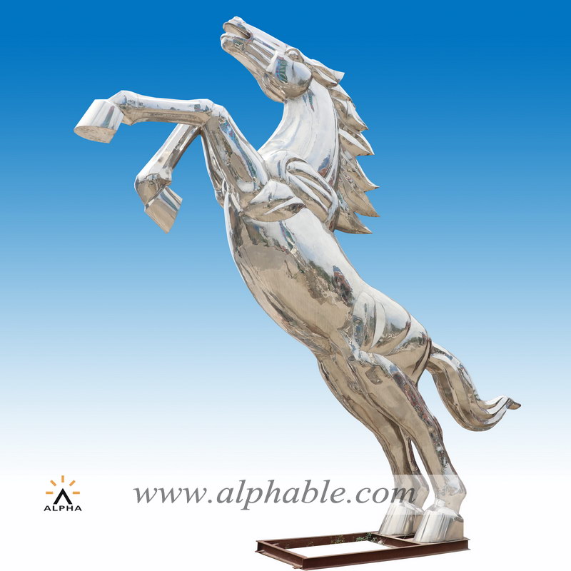 Metal horse sculpture, STL-012
