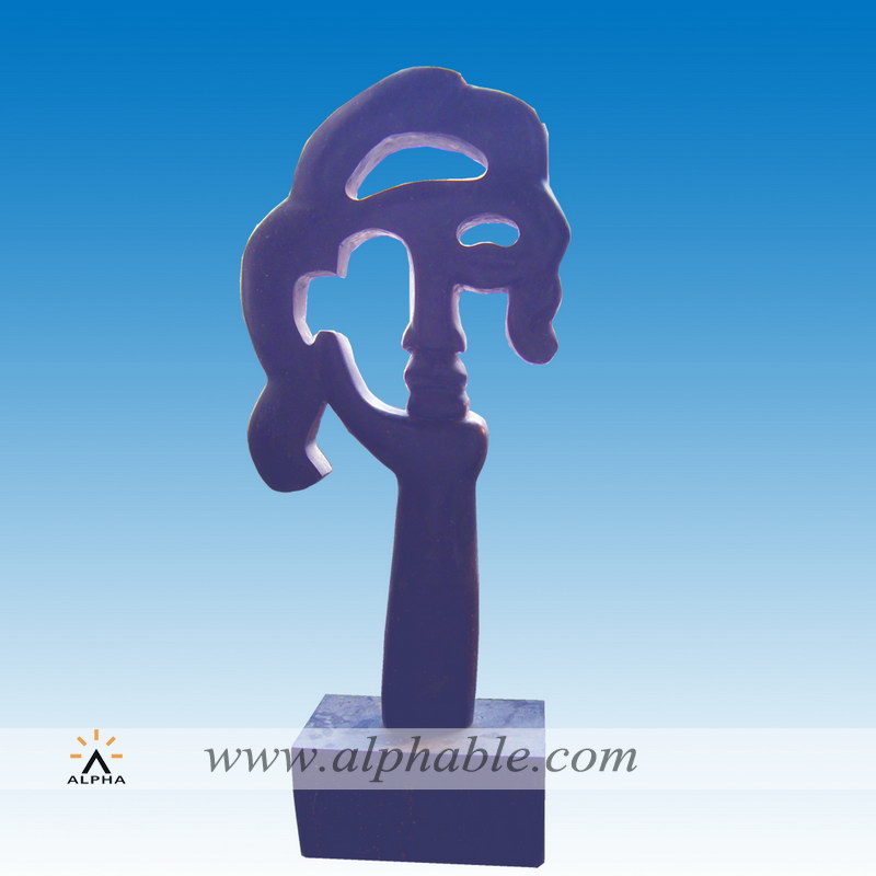 Marble abstract head sculpture SAB-023, SAB-023