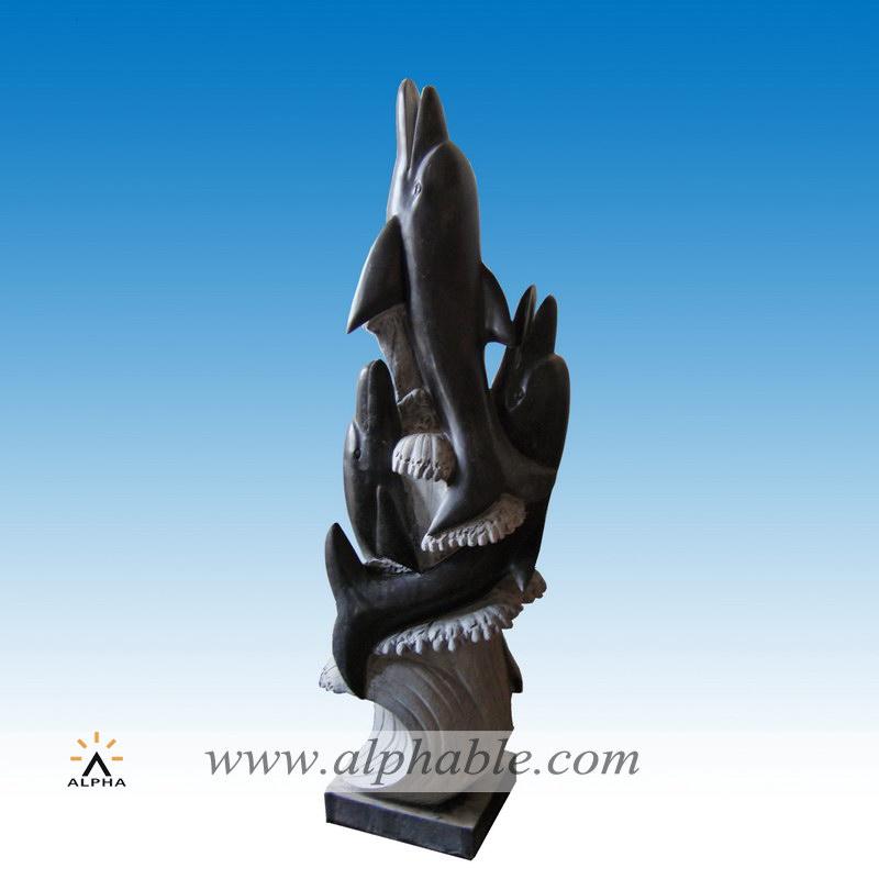 Marble abstract animal sculpture SAB-027, SAB-027