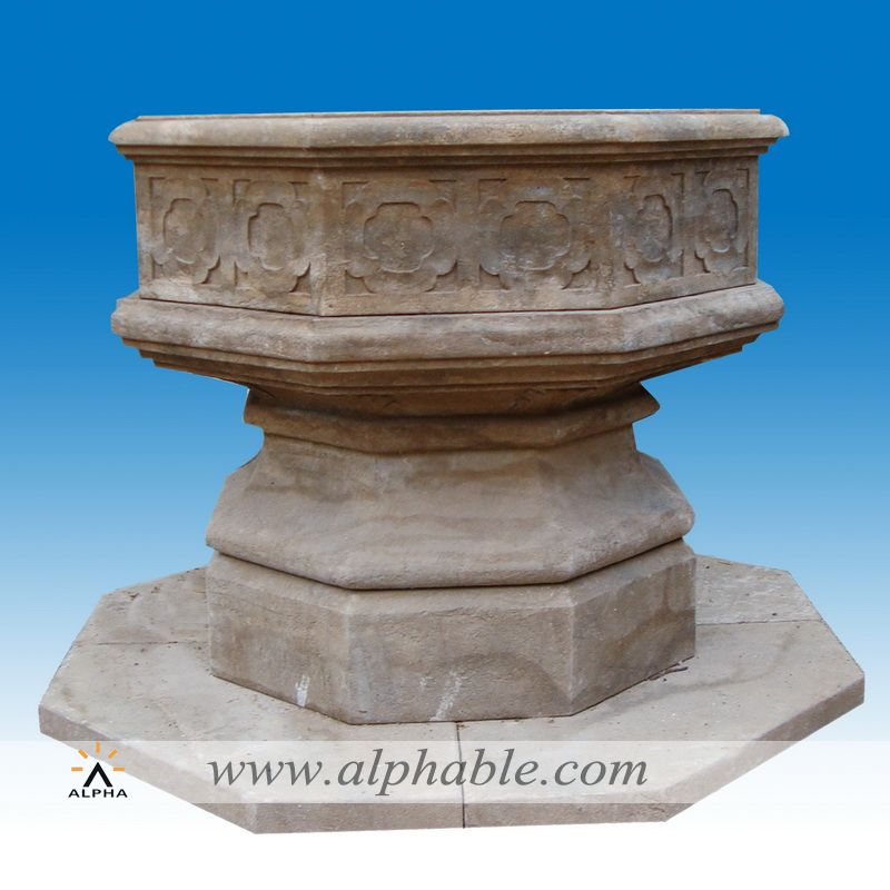 Carved stone well SAT-013